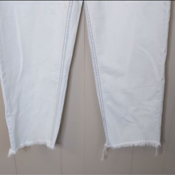 NWT Madewell Tapered Wide Leg Frayed Cropped Jeans 30 - Picture 8 of 9